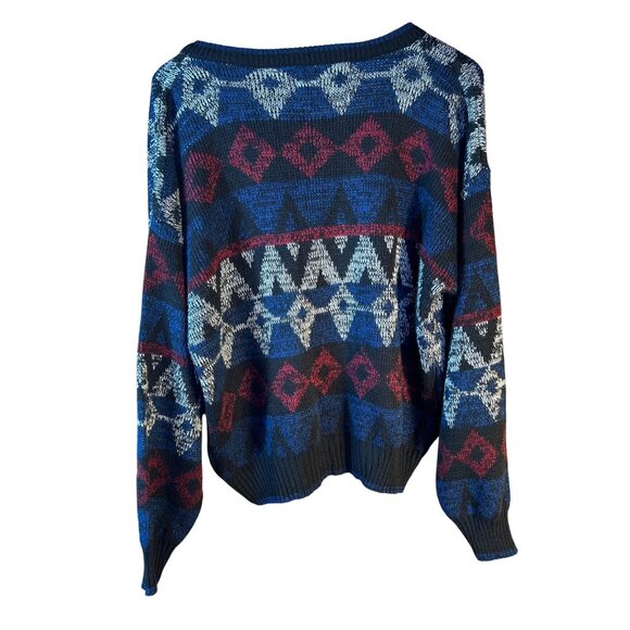 VTG Mens XL Cardigan Sweater V-Neck Button-Down 80’s Grandpa Streetwear - Picture 2 of 6